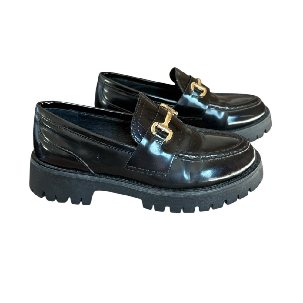 Steve Madden Black Loafers